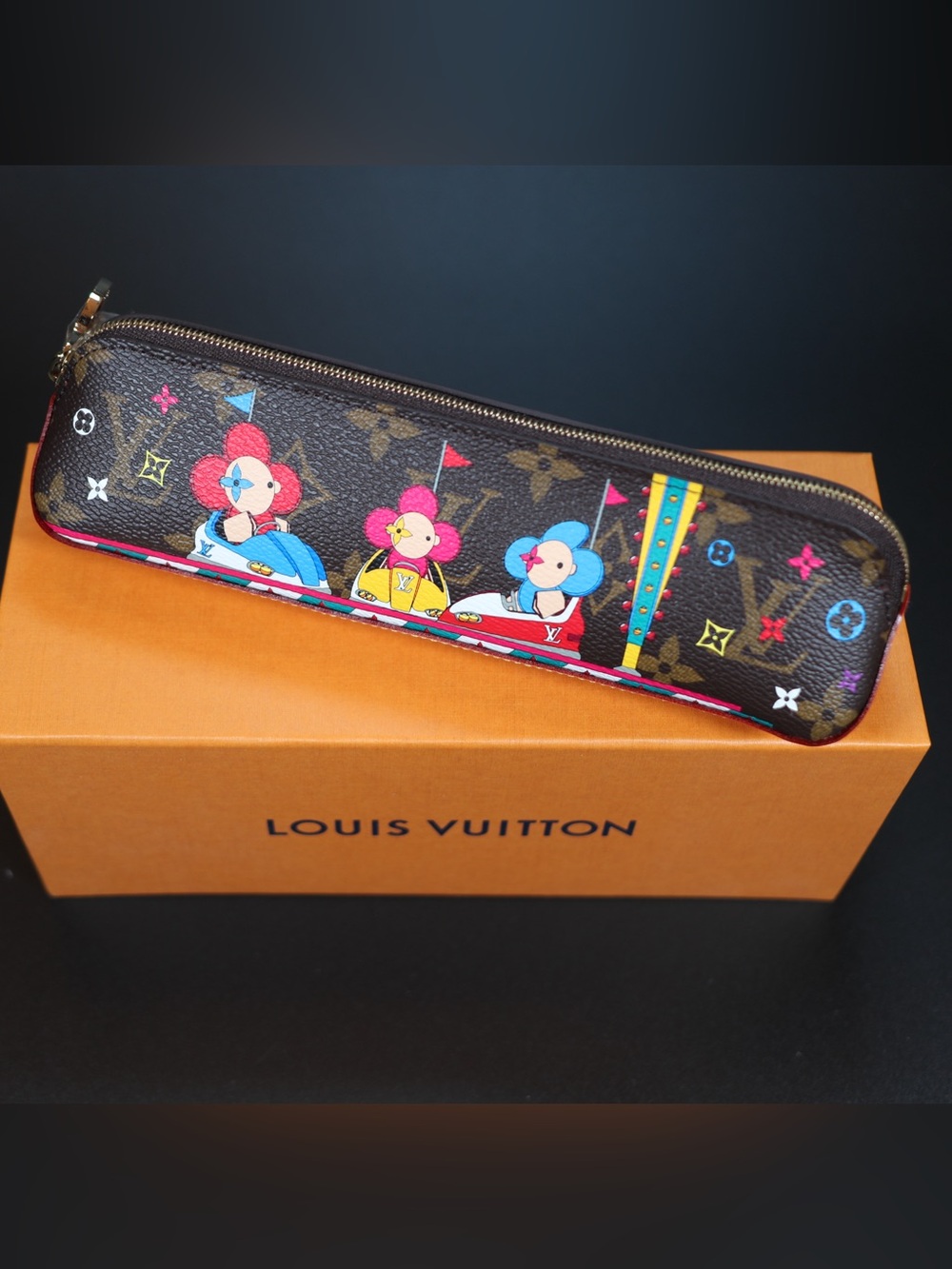 Louis Vuitton 2020 Limited Edition Holiday Vivienne Bumper Car Pencil Case – NEW